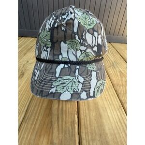Vintage Cameo Camo Hunting Rope SnapBack Hat Cap